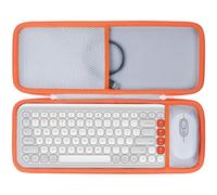 Lebakort Hard Case Compatible with Logitech POP ICON Keyboard Mouse Combo/ICON KEYS Wireless Keyboard (White Case)
