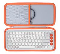 Lebakort Hard Case Compatible with Logitech POP ICON Keys Keyboard (White) | Storage Bag,Hard Shell Protection