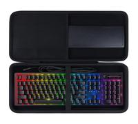 Lebakort Hard Case Compatible with Razer BlackWidow V3,Black | BlackWidow V4 Cynosa V2 Ornata V3 Huntsman Elite Huntsman V2 RedThunder K10 Mechanical Gaming Keyboard Storage Bag