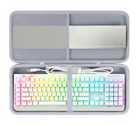 Lebakort Hard Case Compatible with Razer BlackWidow V3,Grey | BlackWidow V4 Cynosa V2 Ornata V3 Huntsman Elite Huntsman V2 RedThunder K10 Mechanical Gaming Keyboard Storage Bag