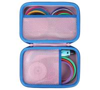 Lebakort Hard Case Compatible with SCRIB3D P1 3D Printing Pen / MYNT3D Super 3D Pen / 3Doodler Start 3D Printing Pen - Pink+Sky Blue (Only Case)