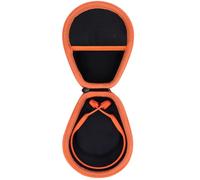 Lebakort Hard Case Compatible with Shokz New OpenRun Pro 2,Black+Orange | Pro 2 Mini/OpenRun/OpenSwim/OpenMove Bone Conduction Sports Headphones Storage Bag,Hard Shell Protection,Travel Friendly