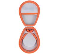 Lebakort Hard Case Compatible with Shokz New OpenRun Pro 2,Grey+Orange | Pro 2 Mini/OpenRun/OpenSwim/OpenMove Bone Conduction Sports Headphones Storage Bag,Hard Shell Protection,Travel Friendly