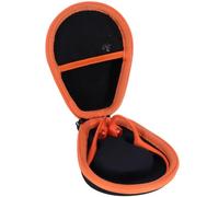 Lebakort Hard Case Compatible with Shokz New OpenRun Pro 2/Pro 2 Mini/OpenRun/OpenSwim/OpenMove Bone Conduction Sports Headphones (Black+Orange)