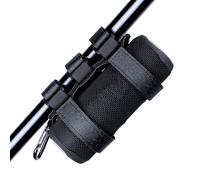 Lebakort Portable Speaker Mount for 7-12 inches Wireless Speakers for Golf Cart Railing Bike Boat Outdoor Adjustable Strap (Black)