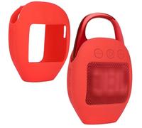 Lebakort Silicone Cover Compatible with JBL Clip 5 Portable Bluetooth Wireless Speaker (Red silicone case)