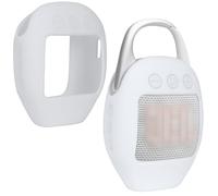Lebakort Silicone Cover Compatible with JBL Clip 5 Portable Bluetooth Wireless Speaker (White silicone case)