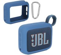 Lebakort Silicone Cover Compatible with JBL GO 4 Portable Bluetooth Wireless Speaker (Blue silicone case)