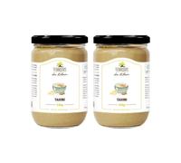 Lebanese Authentic Tahini, 100% Sesame Paste, Rich in Proteins, Fibre & Antioxidants, Vegan, Fair Trade Certified, 2 x 330 g Terroirs du Liban