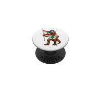 Lebanese Flag Dinosaur Roots T-Rex Pride Lebanon PopSockets Adhesive PopGrip