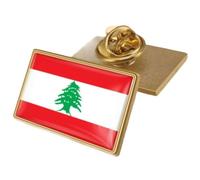 Lebanese Flag Lapel Pins Coat of Arms of Lebanon National Emblem Brooch Badges Unisex Souvenirs Decorative Gifts