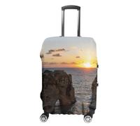 Lebanon Beirut Sunset Luggage Cover Elastic Suitcase Protectors Anti-Scratch Fits 18-32 Inch Case