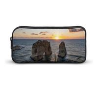 Lebanon Beirut Sunset Pencil Case Large Capacity Storage Bags Makeup Stationery Portable Organiser