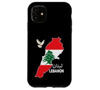Lebanon Flag Map Beirut, Cedar Tree Lebanese Heritage Design Case for iPhone 11