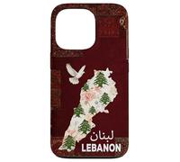 Lebanon Flag Map Beirut, Cedar Tree Lebanese Heritage Design Case for iPhone 13 Pro