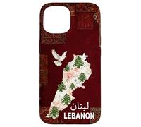 Lebanon Flag Map Beirut, Cedar Tree Lebanese Heritage Design Case for iPhone 15