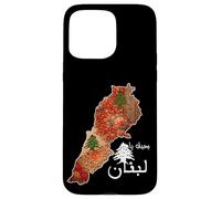 Lebanon Flag Map Beirut, Cedar Tree Lebanese Heritage Design Case for iPhone 15 Pro Max