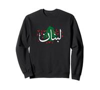 Lebanon Flag Map Beirut, Cedar Tree Lebanese Heritage Design Sweatshirt