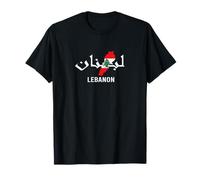 Lebanon Flag Map Beirut, Cedar Tree Lebanese Heritage Design T-Shirt