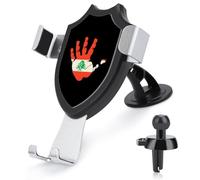 Lebanon Flag Palm Print Car Phone Holder Rotatable Mount Dashboard Windshield Air Vent Accessories