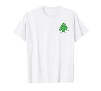 Lebanon Flag Pocket Lebanese Flag Patriotic Mens Kids Womens T-Shirt