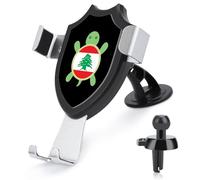 Lebanon Flag Turtle Phone Holder Universal Car Windshield Dashboard Phone Mount