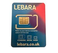 Lebara £10 Preloaded PAYG SIM - UK Ready to Use - International Calls - No Contract - Credit Only