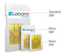 LebaraUK Sim Card PAYG Pay As You Go Trio Standard-Micro-Nano