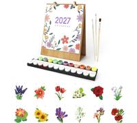 Lebartm 2027 New Desk Calendar Paint by Number Kit for Home Office Planning