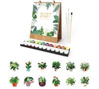 Lebartm 2027 New Desk Calendar Paint by Number Kit for Home Office Planning