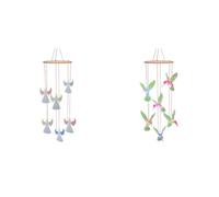 Lebartm 2Pcs DIY Diamond Painting Luminous Pendant Ornament Diamond Art Easter Handmade Hanging Pendant Home Decoration Wind Chime Ornament Double Sided Spot Drill