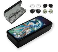 Lebartm Diamond Art Painting Eye Glass Case Portable Retro Sunglasses Glasses Storage Box Creative Design Anti-Stress DIY Handmade for Art Craft Gift Travel Sunglass-Bird02