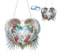 Lebartm DIY Diamond Art Painting Pendant Ornament Irregular Shape Design Hanging Double Sided Pattern Single Sided for Home Garden Wall Door Decor-Wing