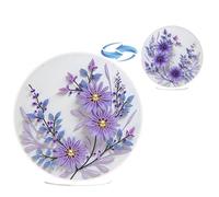 Lebartm DIY Diamond Desktop Ornament PET Irregular Shape Special Shaped Crystal Double Sided Pattern Single Sided Drill Diamond Art Painting Tabletop Ornaments Home Decor (Purple Flowers01)