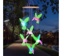 Lebartm DIY Diamond Painting Luminous Pendant Ornament Hummingbird Diamond Art Easter Handmade Hanging Pendant Home Decoration Wind Chime Ornament Double Sided Spot Drill