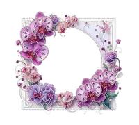 Lebartm DIY Diamond Photo Frame Creative Flower Acrylic Desktop Ornaments Diamond Art Frame Ornaments Single Sided Diamond Craft Picture Frame Home Decor-Flower07