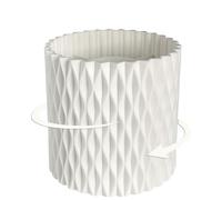 Lebenrich Rotating Pen Holder for Desk, 5 Slots Unique White Desk Organizer Easthetic Desktop Supplies and Accessories for Women Girls, Pencil Cup Caddy for Office Home Art Supply