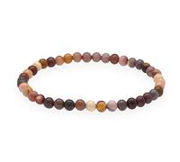 Lebensquelle Plus Mookait Mini Ball Bracelet, 4-5 mm, High-Quality Flexible Gemstone Bracelet, 19 cm, Mittelgroße, Stone, Mookaite