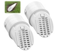 Lebenwell 4" Gutter Downspout Extensions, Rain Diverter, Drainage Grate Yard Drain, Drain Emitter for Sump Pump Discharge & Downspout Extensions, Fit 4" SCH 40, 4" SDR 35, 4" & 3" Corrugated Pipe, 2PC