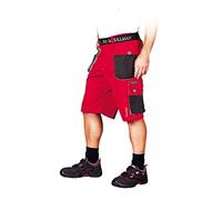 Leber&Hollman LH-FMN-TS_CBSS Formen Protective Short Trousers, Red-Black-Grey, S Size