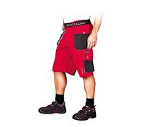 Leber&Hollman LH-FMN-TS_CBSXXXL Formen Protective Short Trousers, Red-Black-Grey, XXXL Size