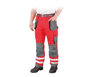 Leber&Hollman LH-FMNX-T_CSB54 Formen Protective Trousers, Red-Grey-Black, 54 Size