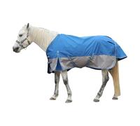 Leberna 1200D Waterproof Turnout Rug for Horses - Lightweight Ripstop Breathable Turnout Horse Rugs with Standard Neck, No Fill (Blue Grey, 6'6'')