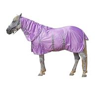 Leberna Combo Mesh Fly Rug with Belly Wrap & Neck Cover - Breathable Cooling Summer Fly Rug for Equine, UV & Insect Protection