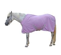 Leberna Fleece Cooler for Horses, Breathable Anti-Sweat Moisture-Wicking Quick-Dry Stable Rug for Post-Ride Care, Travel & Shows (Purple, 6'3")