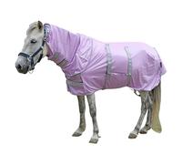 Leberna Miniature Fly Rug Combo for Shetland Pony, Donkey, Section A and Miniature Horse, Insects Flies Bug Protection (Purple, 3' 2")