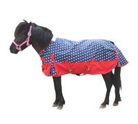 Leberna Pony Turnout Rug, 1200D Waterproof Lightweight Rain Sheet for Miniature Shetland Foal Donkey and Section A (No Fill) (Star, 3'0")