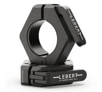 LEBERT Fitness Magnetic Black Barbell Collars 2” Olympic - Locking Weight Clamps, Quick Release Barbell Clips, Secure Grip Gym Collars.