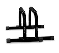 Lebert Fitness Parallettes Dip Stand Push Up Bars, Black