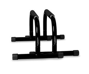 Lebert Fitness Parallettes Dip Stand Push Up Bars, Black